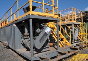 Portable heavy duty MUD PUMP system with de-sander, de-slitter, agitator, mixing chamber etc.